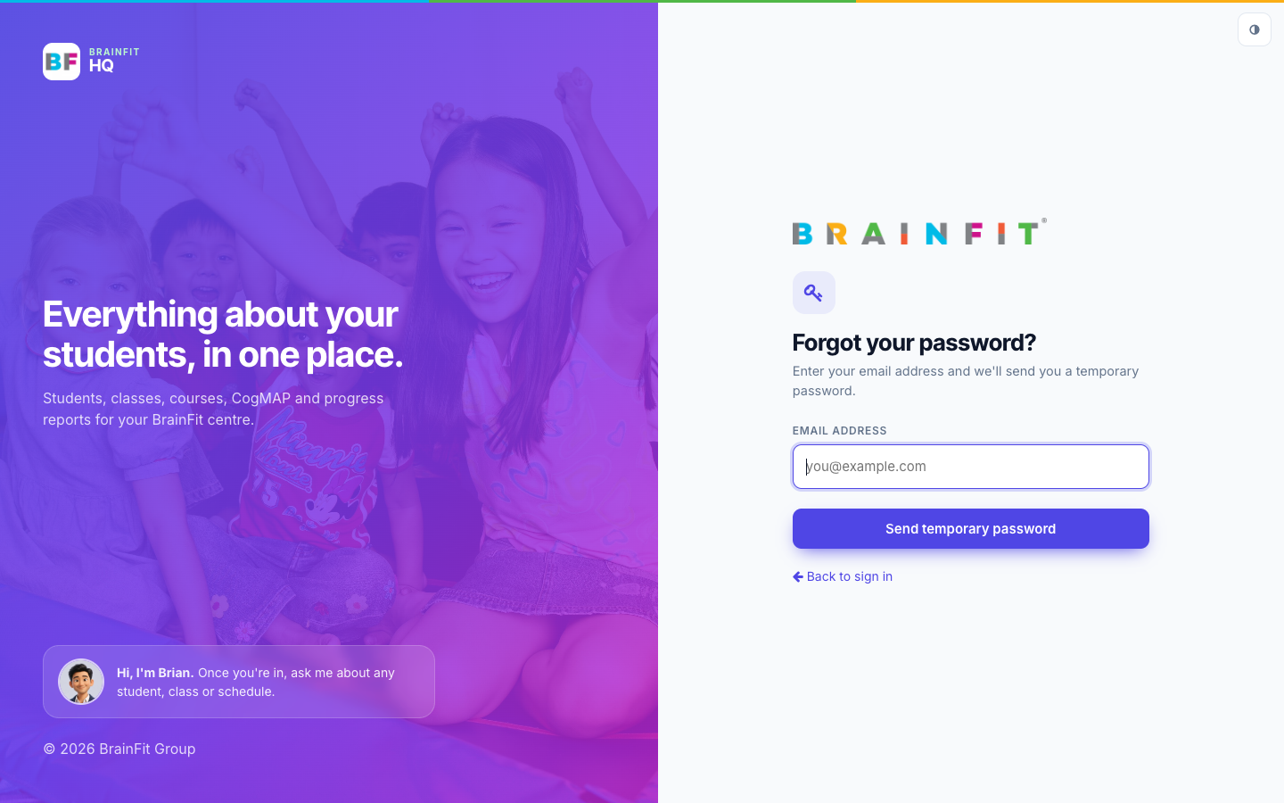 Forgot your password