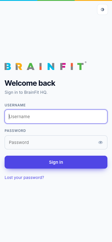 Login on a phone