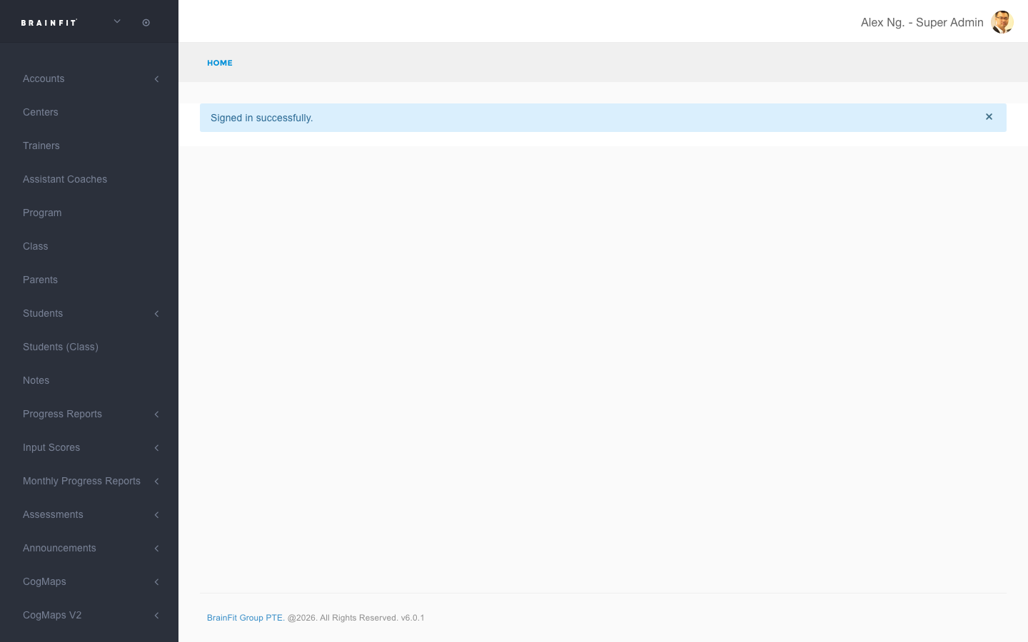Program in the navigation menu, and the Programs list